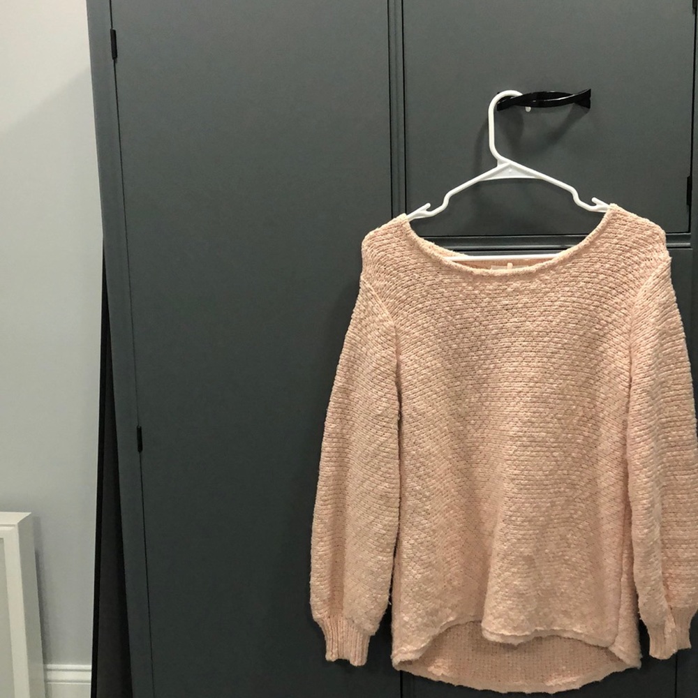 Soft pink sweater